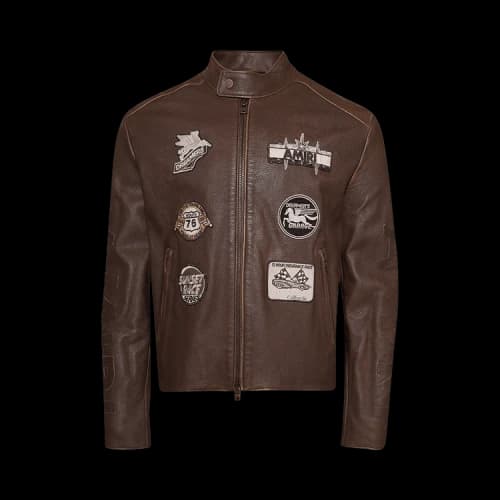 Amiri Patch Racer Jacket 'Walnut Brown'