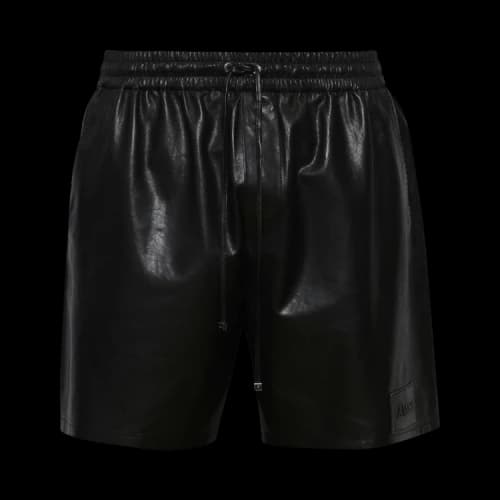 Amiri Lightweight Leather Short 'Black'