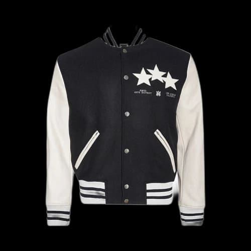Amiri Stars Varsity Jacket 'Black'