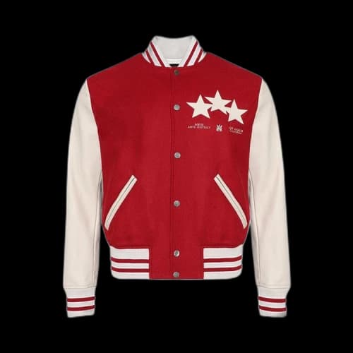 Amiri Stars Varsity Jacket 'Red'