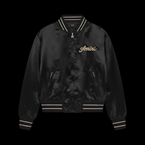Amiri Club Amiri Satin Bomber Jacket 'Black'