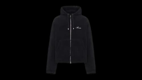 AMIRI Bones Fleece Zip Hoodie Black