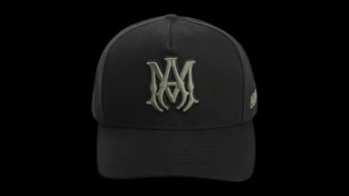 AMIRI Ma Outline Canvas Hat Hat Black