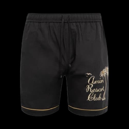 Amiri Resort Club Embroidered Short 'Black'