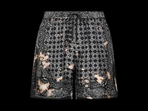 AMIRI Bleach Bandana Short Black