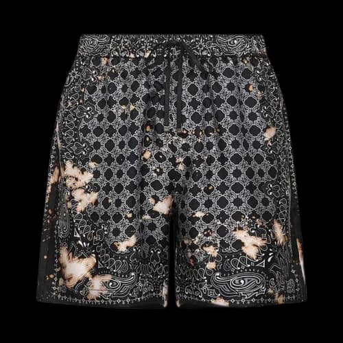 Amiri Bleach Bandana Short 'Black'