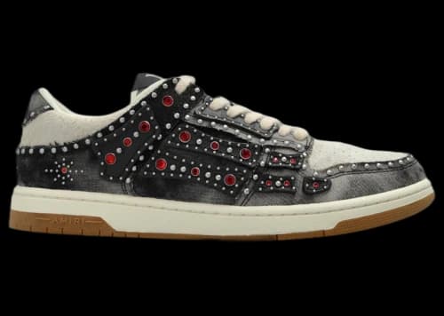 AMIRI Skel Top Low Stud Black
