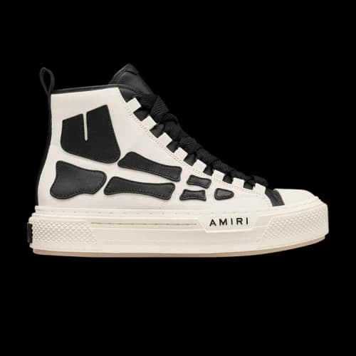AMIRI Skel Court Hi White Black