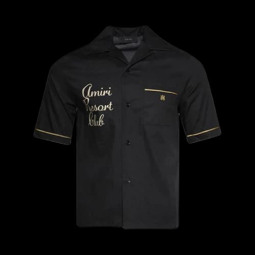 Amiri Resort Club Embroidered Shirt 'Black'