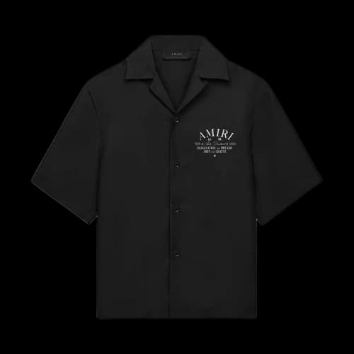 Amiri Arts District Bowling Shirt 'Black'