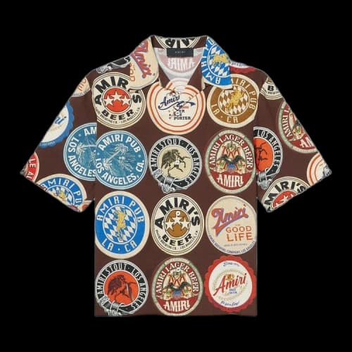 Amiri Coasters Bowling Shirt 'Chocolate'