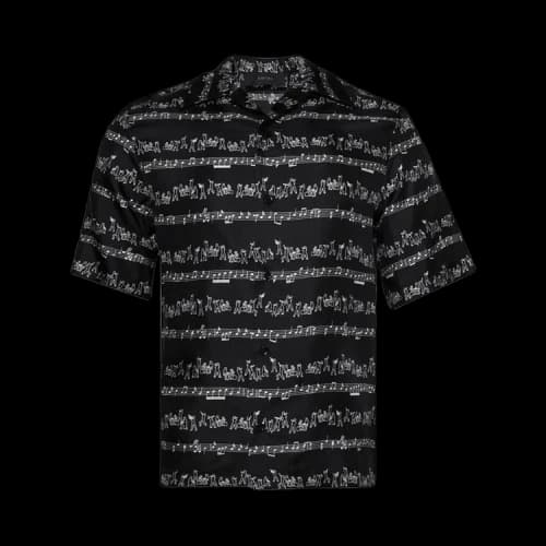Amiri Jazz Band Bowling Shirt 'Black'