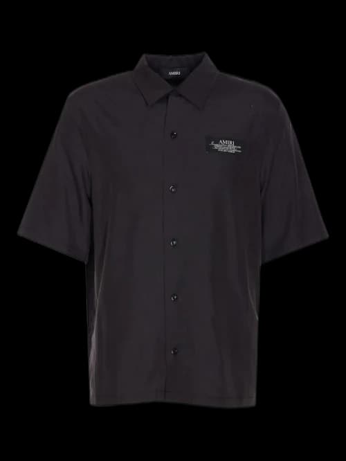 AMIRI Spirit Bowling Shirt Black
