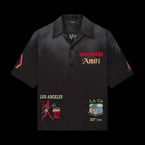 Amiri Sinners Camp Shirt 'Black'