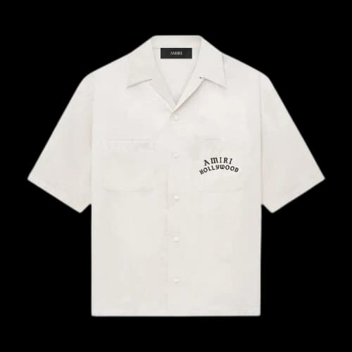 Amiri Hollywood Bowling Shirt 'Alabaster'