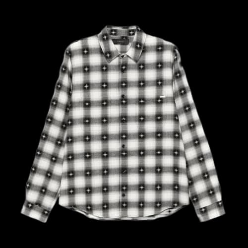 Amiri Starburst Flannel Shirt 'Black'