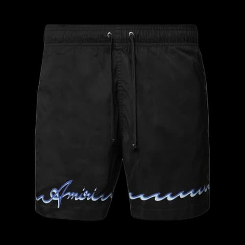 Amiri Wave Swim Trunk 'Black'