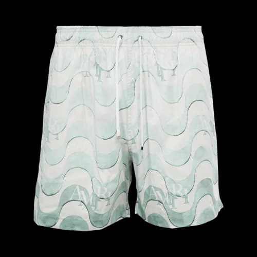 Amiri Staggered Swim Trunk 'Cerulean'