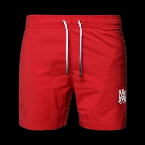 Amiri MA Core Logo Swim Trunk 'Red'