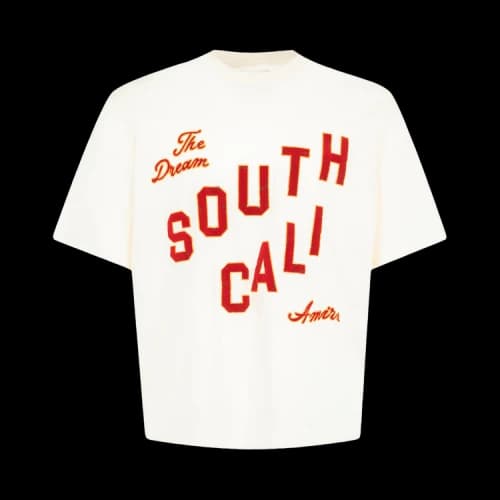 Amiri South Cali Flock Crop Tee 'Ivory'
