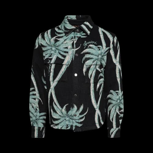 Amiri Palm Tapestry Overshirt 'Black'