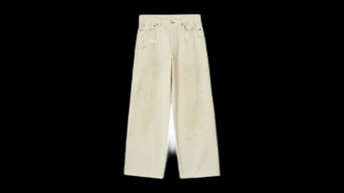 Acne Studios 1981 loose Fit Jeans Cream White