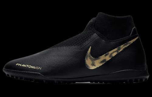 Nike Phantom Vision Academy DF TF 'Black Metallic Vivid Gold'