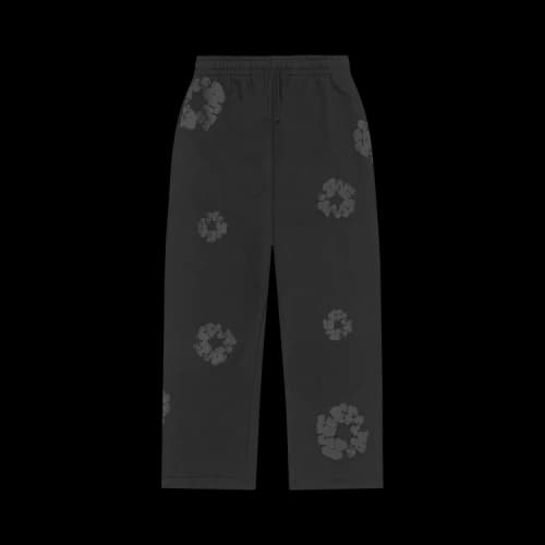 Denim Tears Mono Cotton Wreath Baggy Sweatpants 'Black'