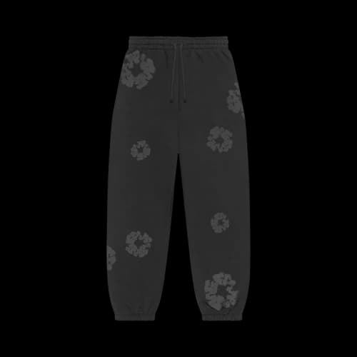 Denim Tears Mono Cotton Wreath Sweatpants 'Black'