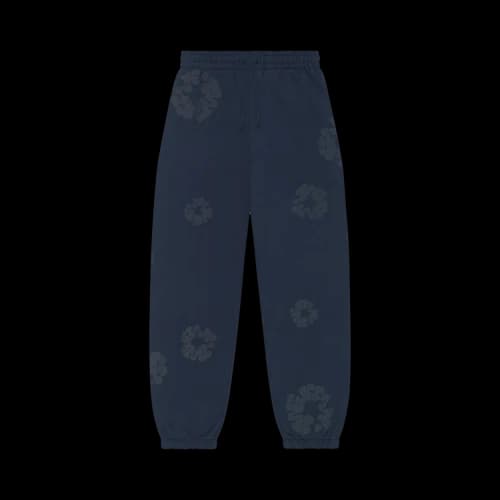 Denim Tears Mono Cotton Wreath Sweatpants 'Navy'
