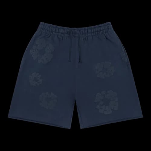 Denim Tears Mono Cotton Wreath Sweatshorts 'Navy'
