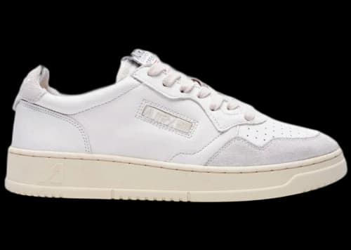 Autry Open Leather Low White
