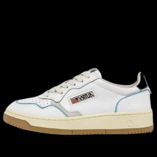 Autry Open Low Leather 'White Azure' (Women's)