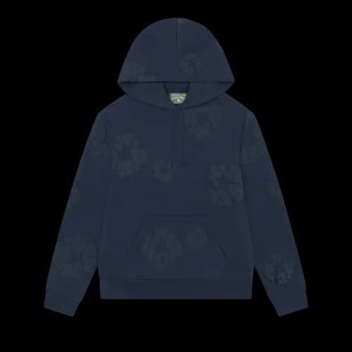 Denim Tears Mono Cotton Wreath Hoodie 'Navy'