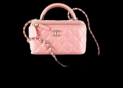 Chanel Vanity With Chain Pink
