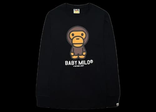 BAPE Baby Milo L/S Tee Black