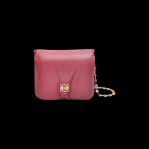 LOEWE Puffer Goya Shoulder Bag Plumrose