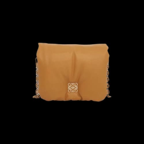 LOEWE Puffer Goya Shoulder Bag Camel