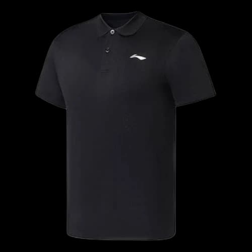 Li-Ning Logo Quick-Drying Training Polo Shirt 'Black'