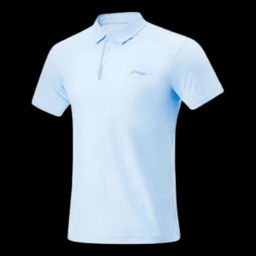 Li-Ning Logo Quick-Drying Polo Shirt 'Ice Blue'