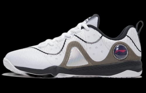 Li-Ning Double Shadow Table Tennis Shoes 'Standard White Black'