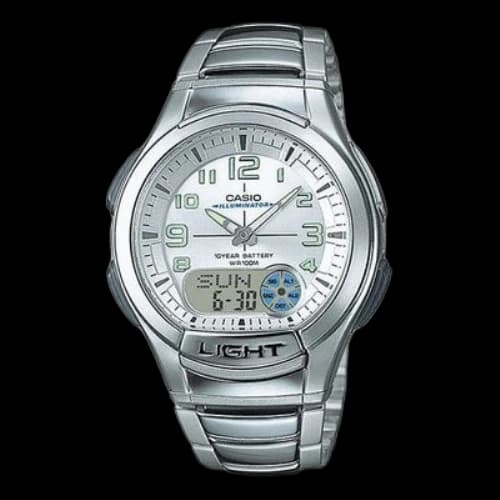 CASIO Stainless Steel Strap Silver Analog/Digital Combo