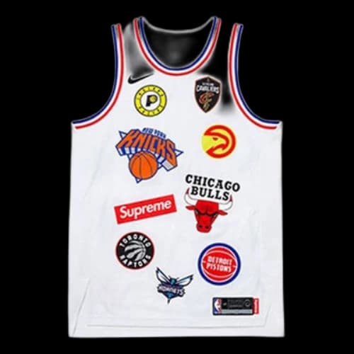 Nike x Supreme x NBA Teams Authentic Jersey 'White'