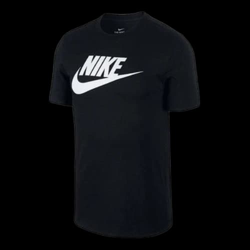 Nike Men's Sportswear Tee Icon Futura Casual Sport Alphabet Printing Round NeckShort Sleeve Men's Black