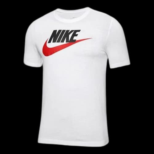 Nike M Nsw Tee Icon Futura Casual Sports Alphabet Printing Round Neck Short Sleeve White