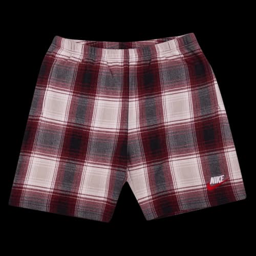 Supreme x Nike Plaid Sweatshort Burgundy 'Burgundy'