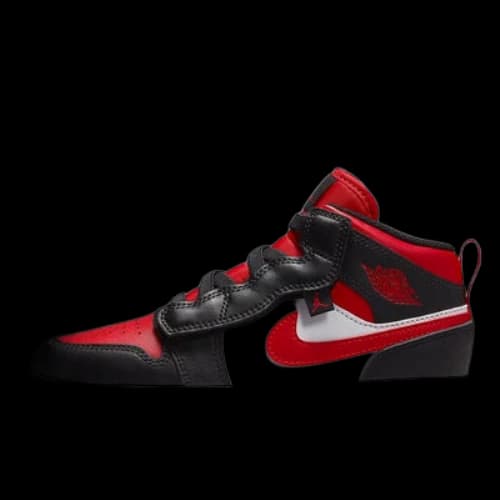 (PS) Air Jordan 1 Mid Alt 'University Red Black'