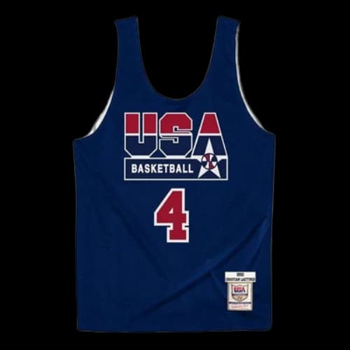 Mitchell & Ness Authentic Reversible Practice Jersey Team USA Christian Laettner 1992 'Navy White'