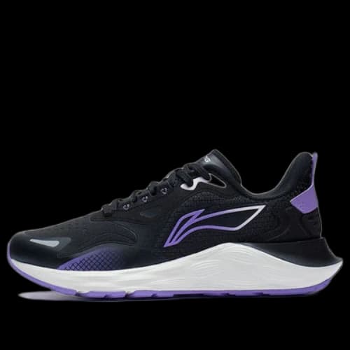 Li-Ning Daily Running Clouds Running Shoes 'Black Purple' (Women's)