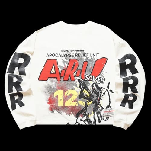 RIVINGTON roi Rebis RRR123 Apocalypse Relief Unit CVA Long-Sleeve Tee 'Max White'